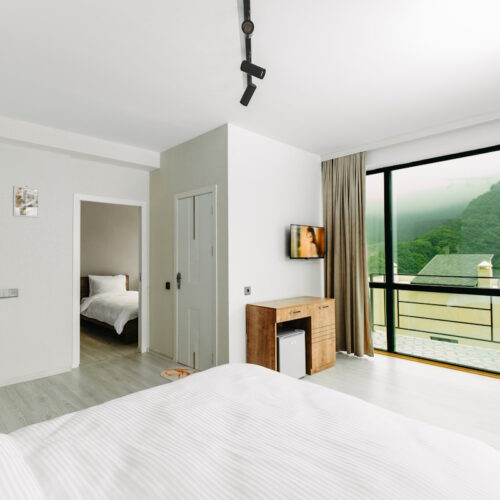Deluxe family room + 2 single beds
